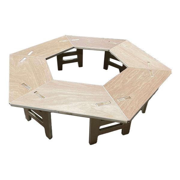 ヘキサゴンテーブル ミニ クリア - アウトドアテーブル